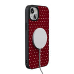 On the Dot | Maroon Polka Dot Case
