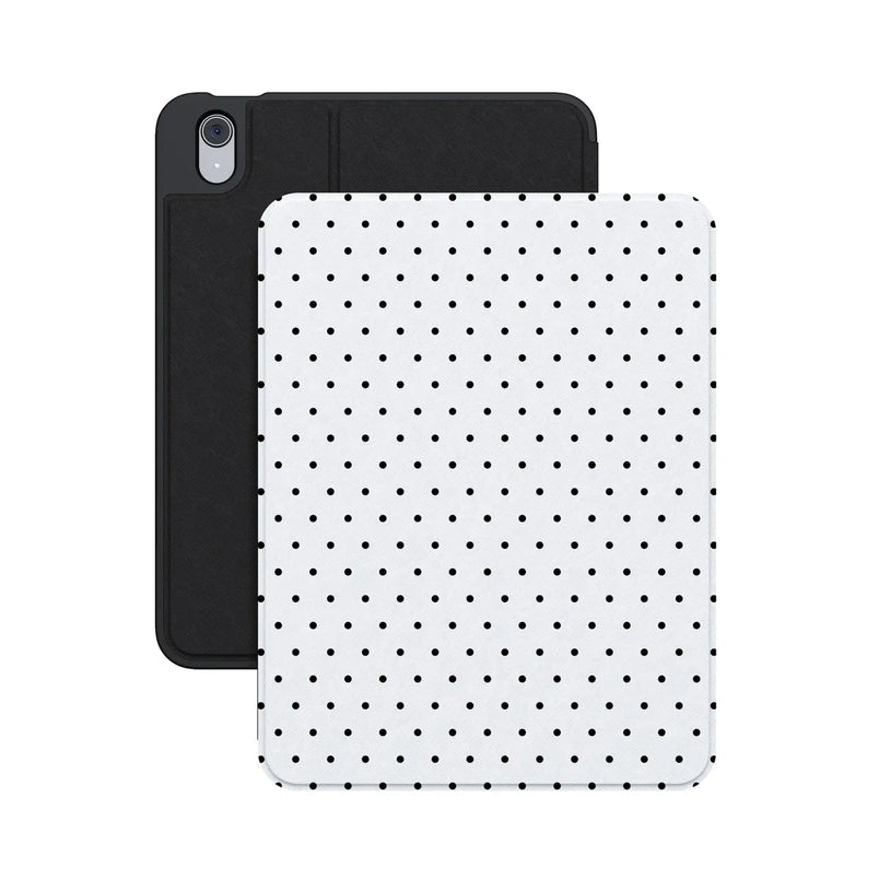 On the Dot | White Polka Dot iPad Case