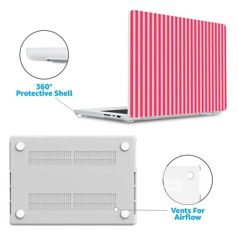 Perfect Stripes | Pink Stripes Laptop Shell