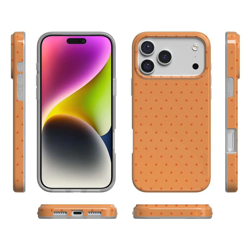 On the Dot | Orange Polka Dot Case