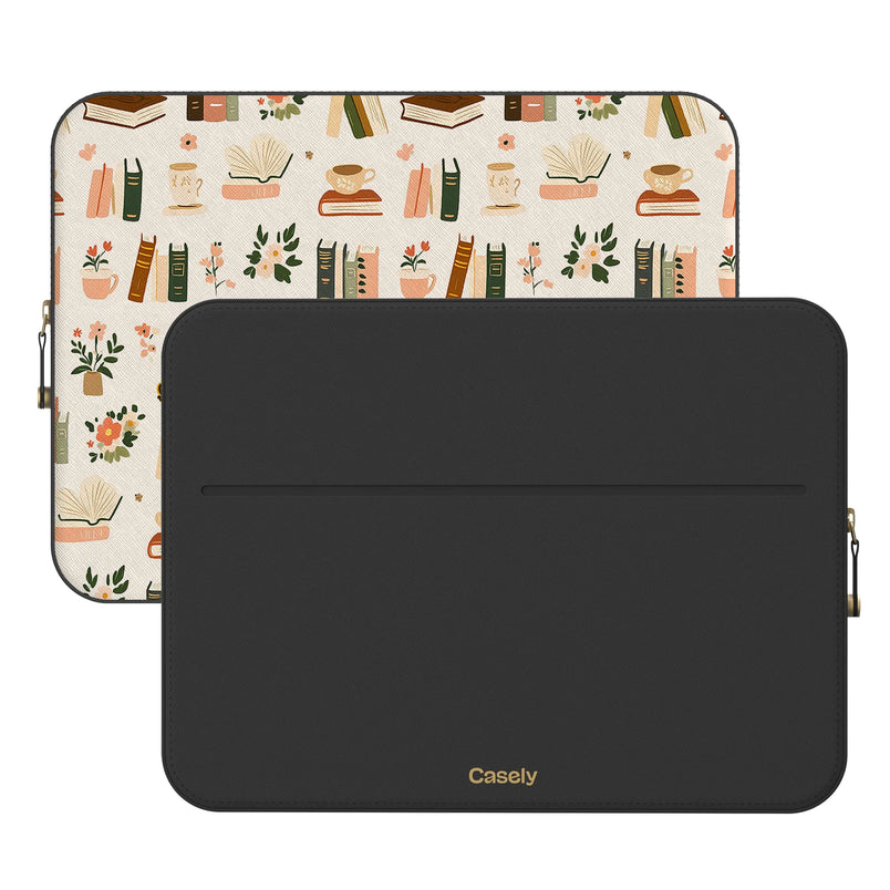 Cozy Fiction | Books & Blooms Laptop Case