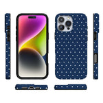 On the Dot | Navy Polka Dot Case
