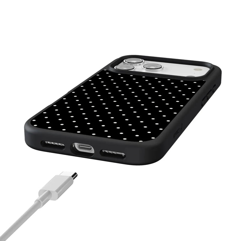 On the Dot | Black Polka Dot Case