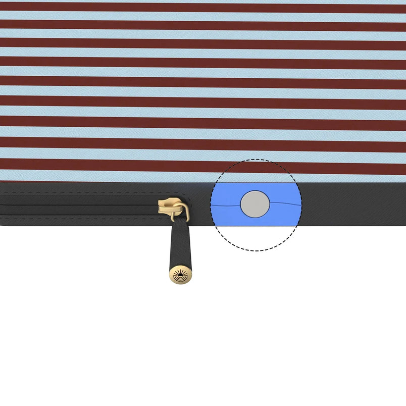 Sunday in Brooklyn | Blue Stripes Laptop Case
