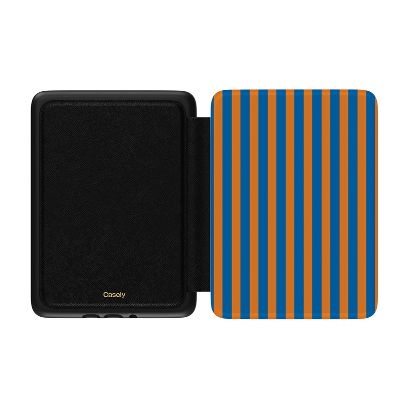 Go New York | Blue & Orange Stripes Kindle Case