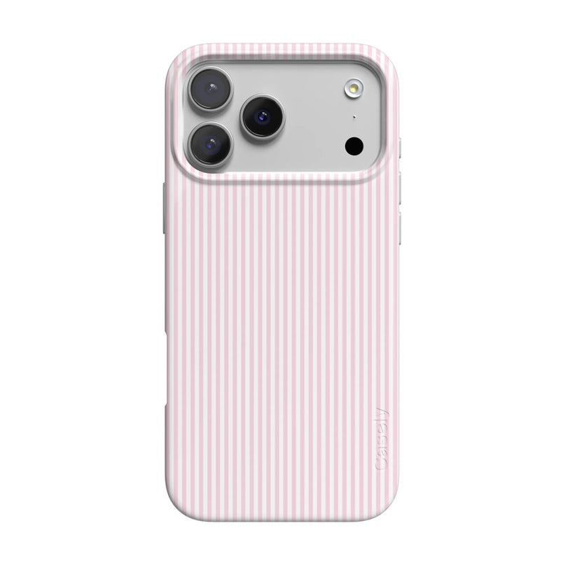 Stripes and the City | Light Pink Pinstripe Case - iPhone 17 Pro