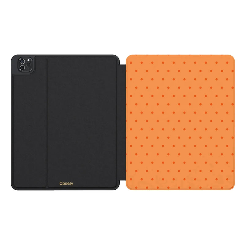On the Dot | Orange Polka Dot iPad Case