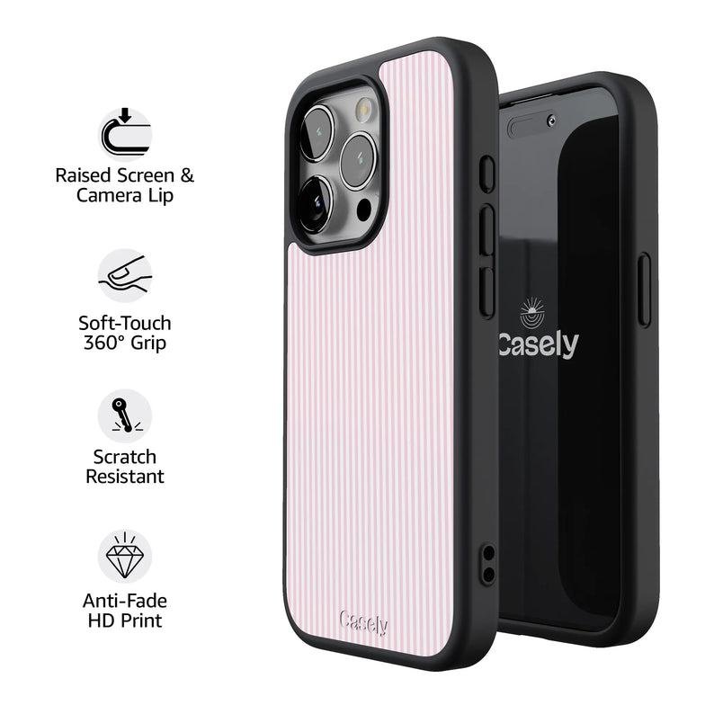 Stripes and the City | Light Pink Pinstripe Case