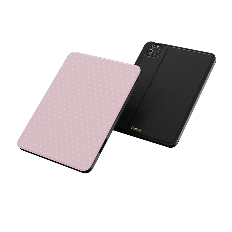 On the Dot | Pink & White Polka Dot iPad Case