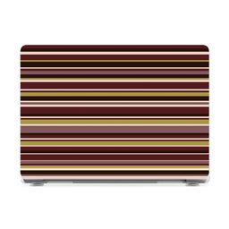 Olive Stripes | Layered Lines Laptop Shell