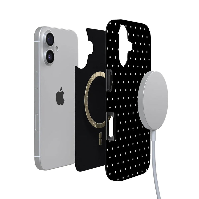 On the Dot | Black Polka Dot Case