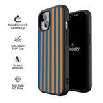Go New York | Blue & Orange Stripes Case