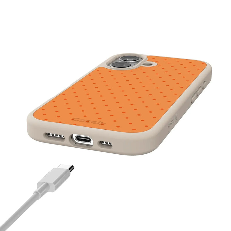On the Dot | Orange Polka Dot Case