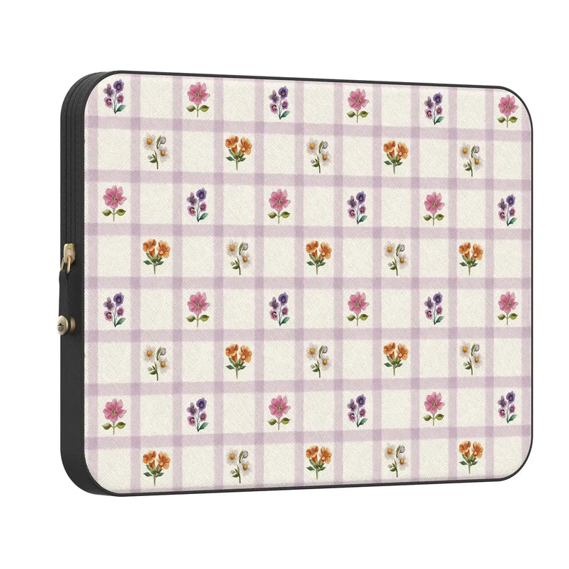 Meadow Check | Floral Gingham Laptop Case