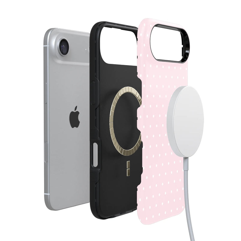 On the Dot | Pink & White Polka Dot Case