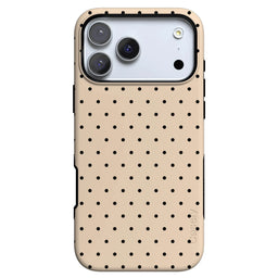 On the Dot | Cream & Black Polka Dot Case