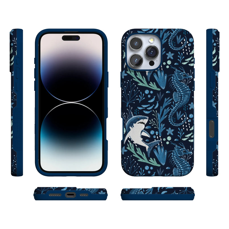 Midnight Reef | Shark Print Case