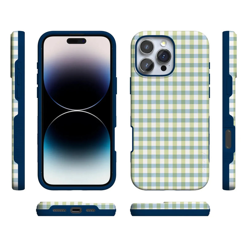 Pastel Picnic | Blue & Green Gingham Case