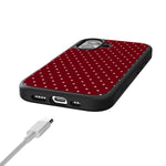 On the Dot | Maroon Polka Dot Case