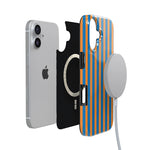 Go New York | Blue & Orange Stripes Case