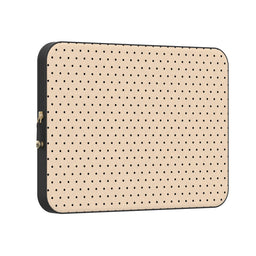 On the Dot | Cream & Black Polka Dot Laptop Case