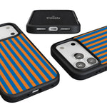 Go New York | Blue & Orange Stripes Case