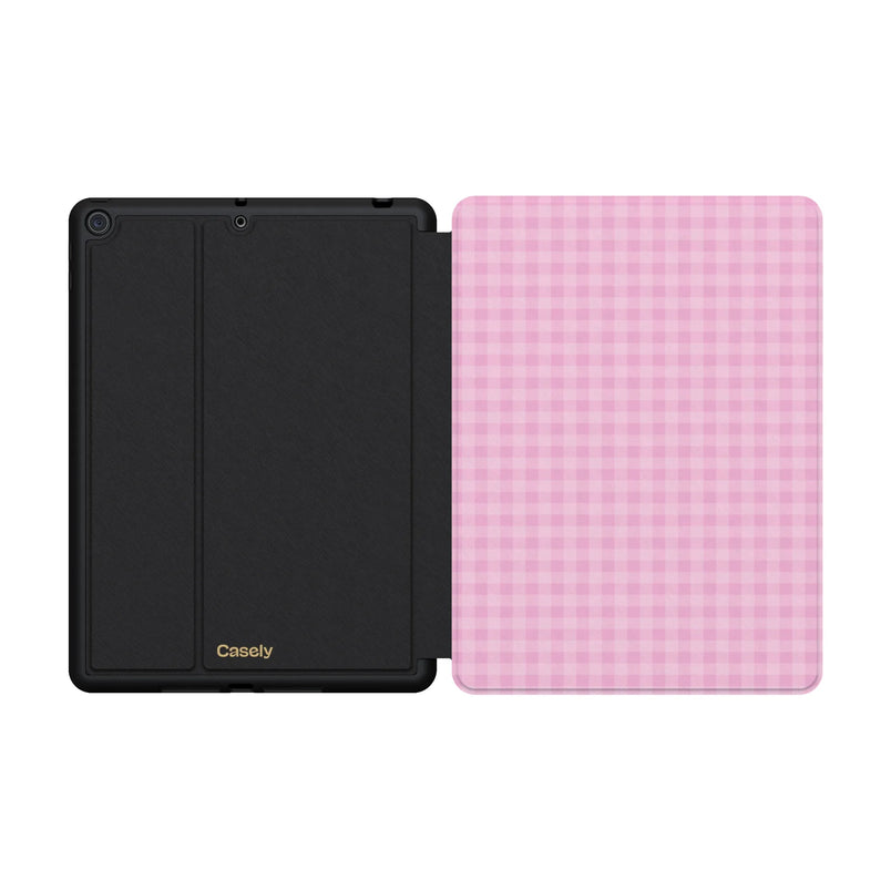 Sweet Jam | Light Pink Gingham iPad Case