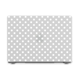 Spotted in SoHo | White Polka Dot Laptop Shell - 16
