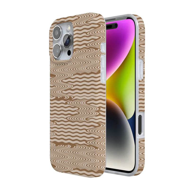 Mocha Ripple | Brown Waves Case