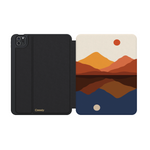 Opposites Attract | Day & Night Colorblock Mountains iPad Case