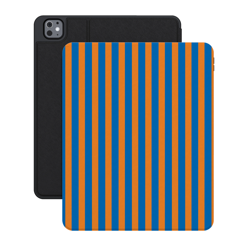 Go New York | Blue & Orange Stripes iPad Case - iPad Pro 13" (M4, 2024)