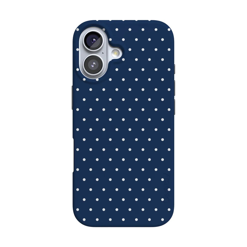 On the Dot | Navy Polka Dot Case