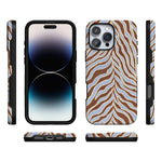 Untamed | Brown & Blue Zebra Case