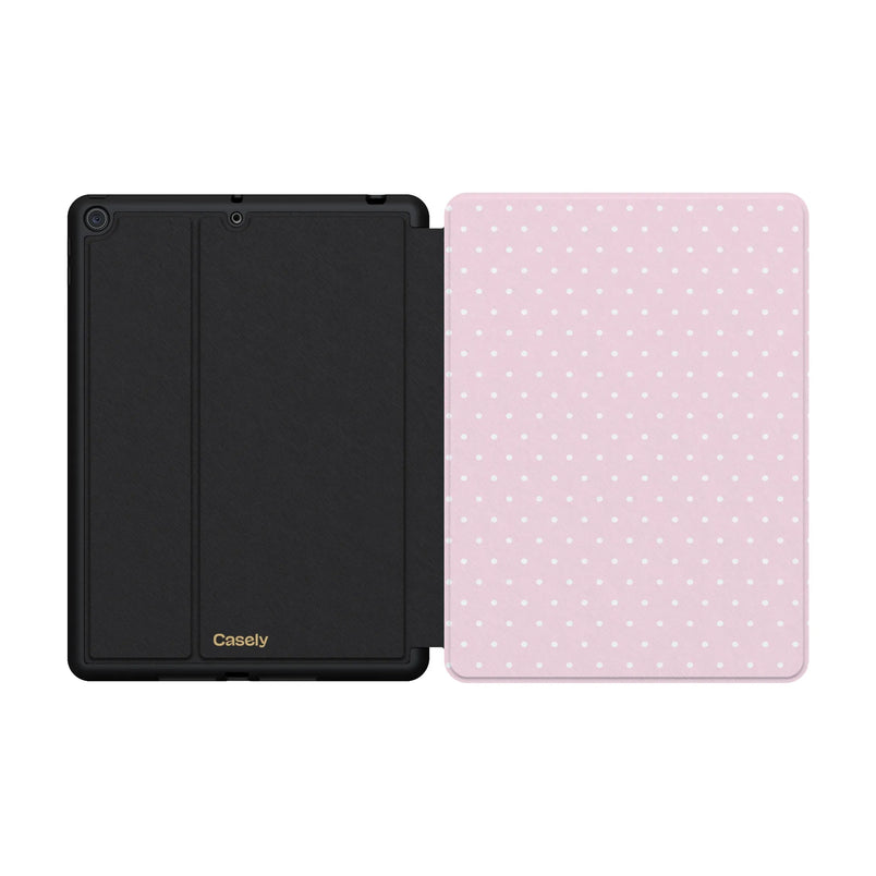 On the Dot | Pink & White Polka Dot iPad Case