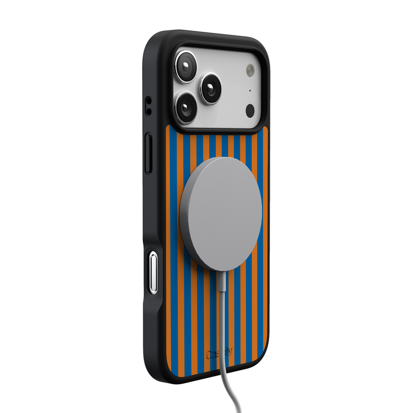 Go New York | Blue & Orange Stripes Case