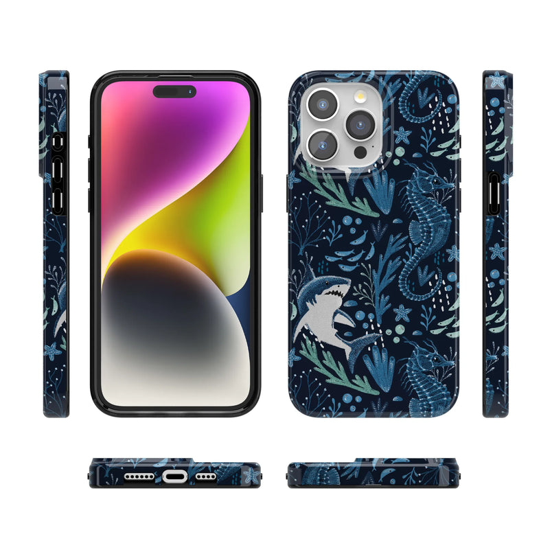 Midnight Reef | Shark Print Case