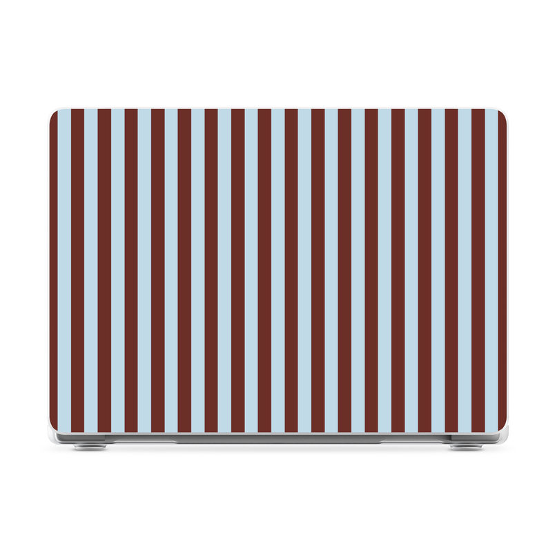 Sunday in Brooklyn | Blue Stripes Laptop Shell