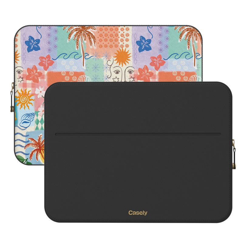 Tropical Heat | Beachy Collage Laptop Case