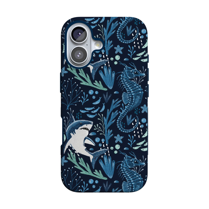 Midnight Reef | Shark Print Case - iPhone 16