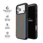 Go New York | Blue & Orange Stripes Case