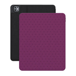 On the Dot | Plum Polka Dot iPad Case - iPad Pro 13
