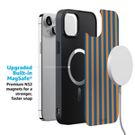 Go New York | Blue & Orange Stripes Case