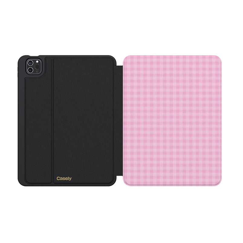 Sweet Jam | Light Pink Gingham iPad Case