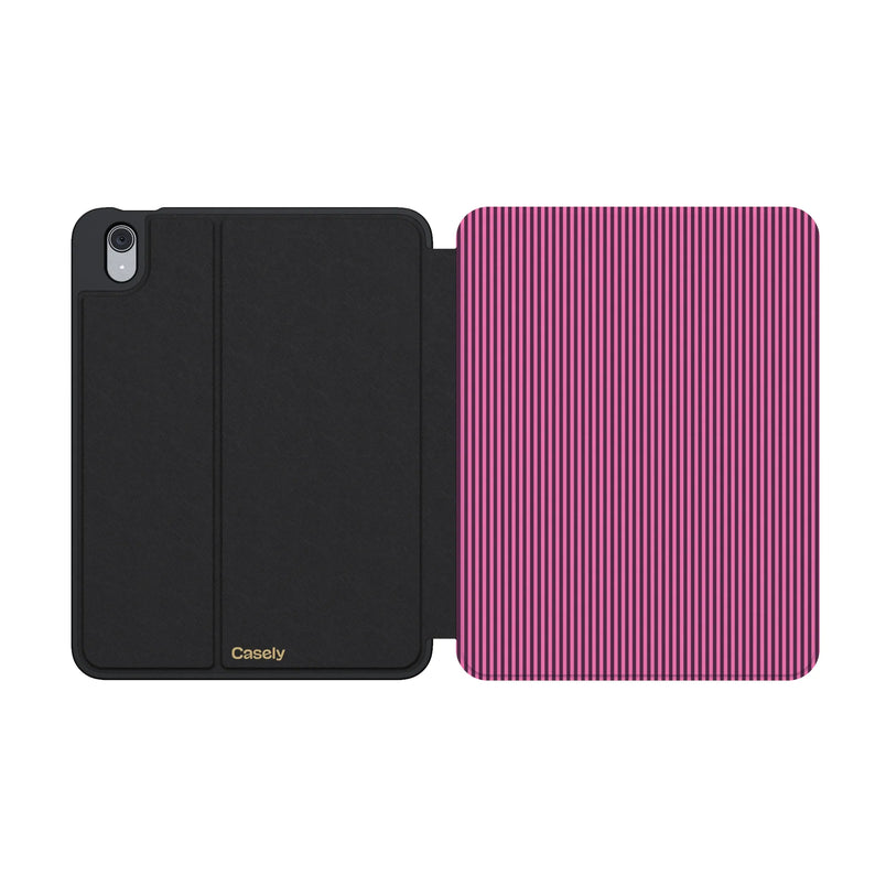 Stripes and the City | Pink & Purple Pinstripe iPad Case