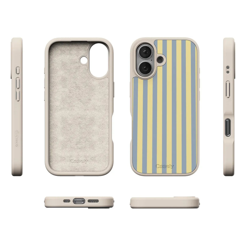 Coastline Stripes | Blue & Yellow Case