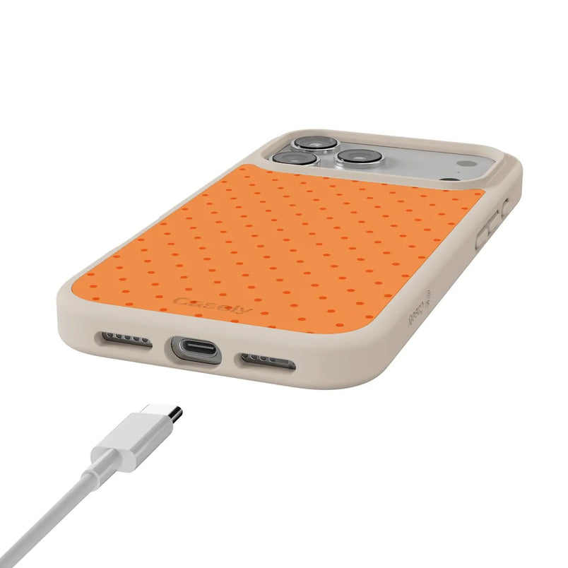 On the Dot | Orange Polka Dot Case