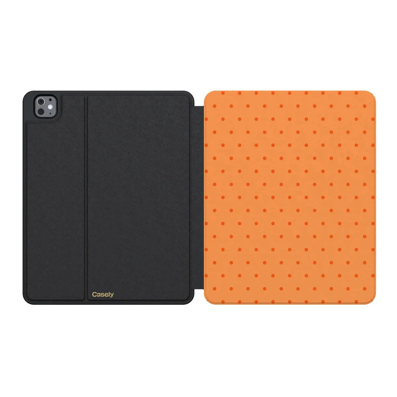 On the Dot | Orange Polka Dot iPad Case