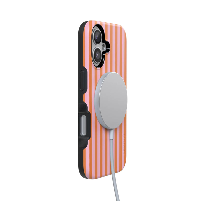 Perfect Stripes | Orange & Pink Stripes Case