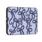 Love Me Knot | Blue Bow Laptop Case