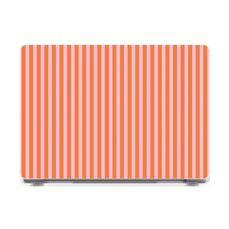 Perfect Stripes | Orange & Pink Stripes Laptop Shell - 13.6" MacBook Air